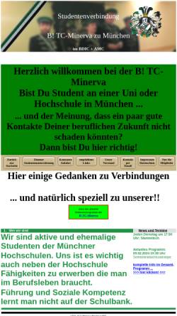 Vorschau der mobilen Webseite www.tc-minerva.de, Burschenschaft Technischer Club Minerva