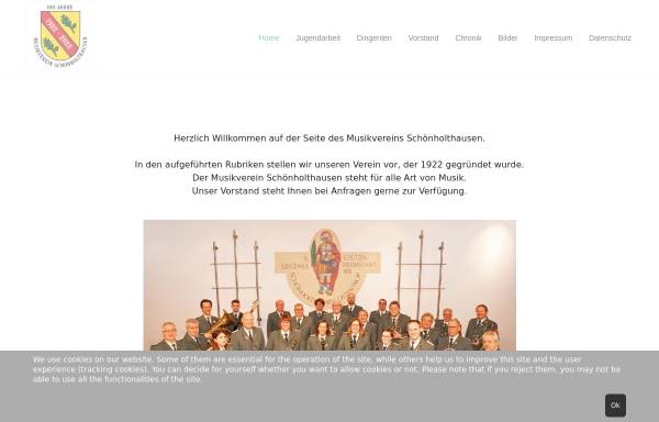 Vorschau von www.musikverein-schoenholthausen.de, Musikverein Schönholthausen e.V.