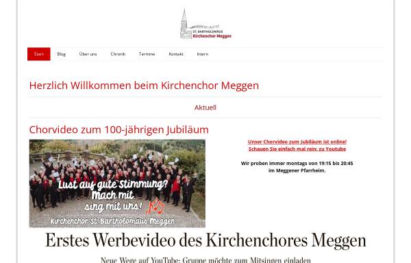 Vorschau von www.kirchenchor-meggen.de, Kirchenchor St. Bartholomäus Meggen