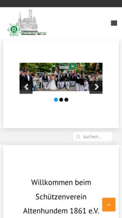 Vorschau der mobilen Webseite www.schuetzenverein-altenhundem.de, Tambourkorps des Schützenvereins Altenhundem e.V.