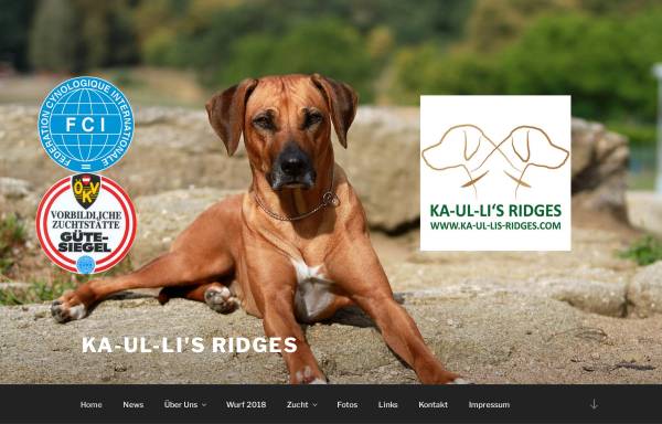 Vorschau von www.ka-ul-lis-ridges.com, Of Ka Ul Li's Ridges