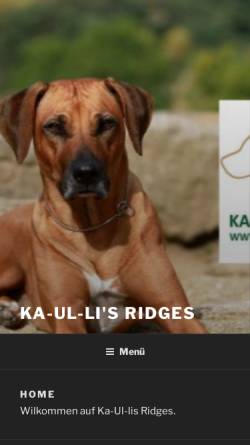 Vorschau der mobilen Webseite www.ka-ul-lis-ridges.com, Of Ka Ul Li's Ridges