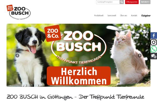 Vorschau von www.zooundco-goettingen.de, Zoo-Busch