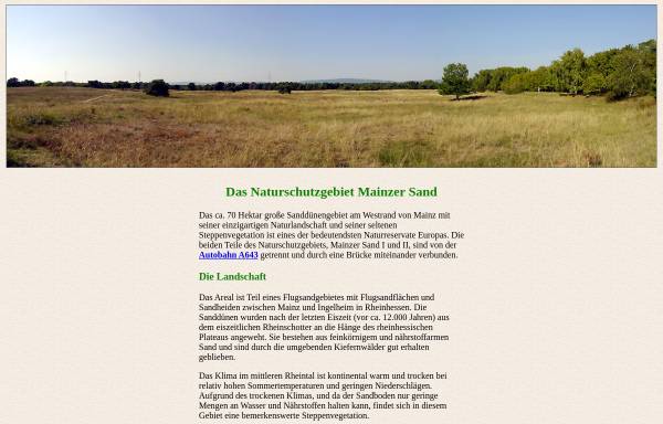 Vorschau von www.eichberger.net, Naturschutzgebiet Mainzer Sand