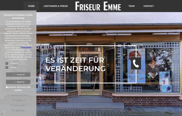 Vorschau von www.friseuremme.de, Friseur Emme