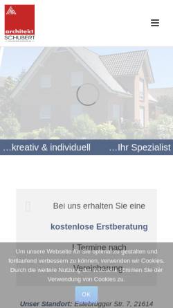 Vorschau der mobilen Webseite www.architekt-buxtehude.de, Architekturbüro Ghaschghaee & Schubert