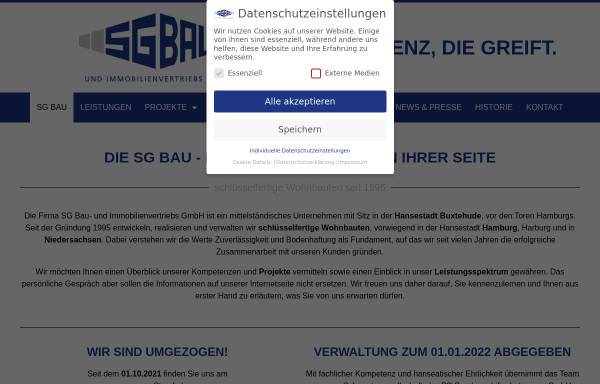 Vorschau von www.sg-bau-immobilien.de, SG Bau und Immobilienvertriebsgesellschaft mbH