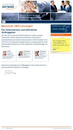 Vorschau der mobilen Webseite www.faster-software.de, Faster Software GmbH