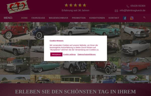 Vorschau von www.fahrtinsglueck.de, Knigge Limousinenservice