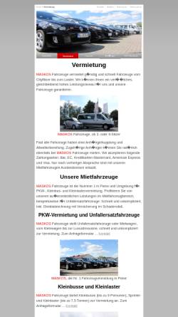 Vorschau der mobilen Webseite www.autohausmaskos.de, Autohaus Maskos