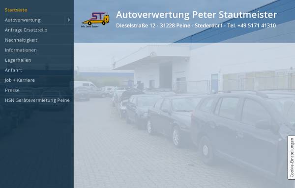 Vorschau von www.stautmeister.com, Peter Stautmeister - Autoverwertung