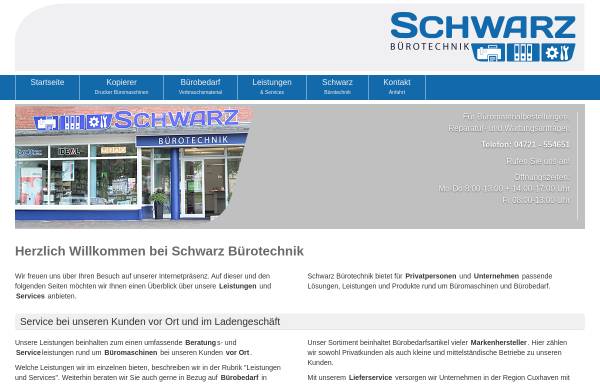 Vorschau von www.schwarzbuerotechnik.de, Bürotechnik Schwarz, Günter Jung