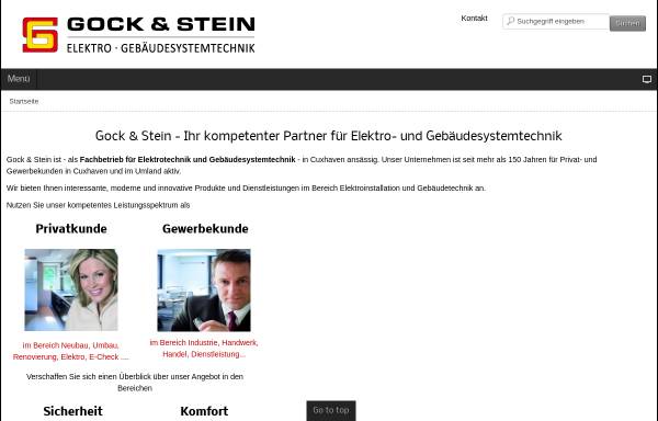 Vorschau von www.gock-und-stein.de, Gock & Stein Elektrotechnik