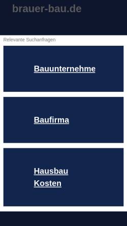 Vorschau der mobilen Webseite www.brauer-bau.de, Brauer Bau