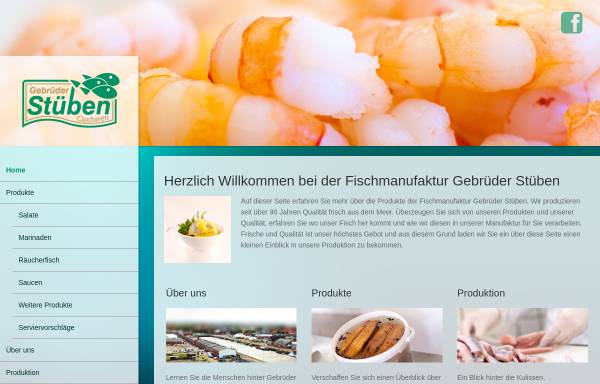 Vorschau von www.stueben-online.de, Räucherfischfeinkost Gebrüder Stüben, Peter Witting