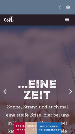 Vorschau der mobilen Webseite www.metscher-duhnen.de, Rudolf Metscher oHG