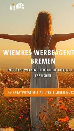 Vorschau der mobilen Webseite wiemkes.de, Wiemkes Fullservice-Werbeagentur