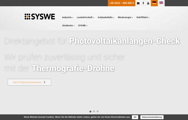 Vorschau von www.syswe.de, SYSWE Systemtechnik Weser-Ems GmbH