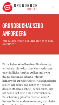 Vorschau der mobilen Webseite www.grundbuch-butler.de, Hans- Heino Beimesche - Rechtsanwalt und Notar a.D.