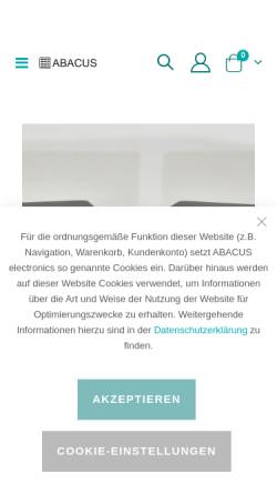 Vorschau der mobilen Webseite www.abacus-electronics.de, Abacus electronics