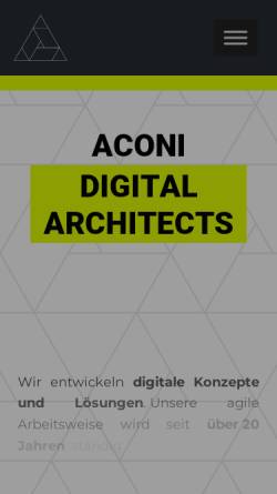 Vorschau der mobilen Webseite aconi.com, Aconi GmbH