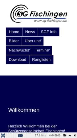 Vorschau der mobilen Webseite www.sg-fischingen.ch, Schützengesellschaft Fischingen