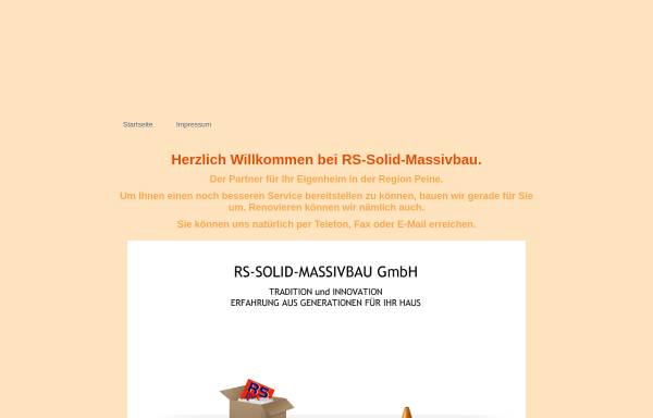 Vorschau von rs-solid-massivbau.de, RS Solid Massivbau GmbH