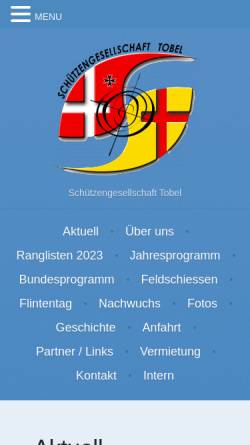 Vorschau der mobilen Webseite sgtobel.ch, Schützengesellschaft Tobel