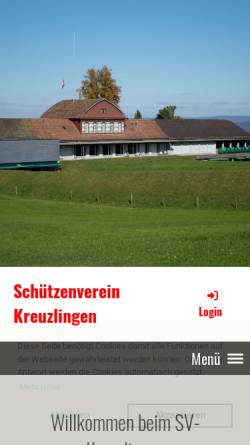 Vorschau der mobilen Webseite www.sv-kreuzlingen.ch, Schützenverein Kreuzlingen