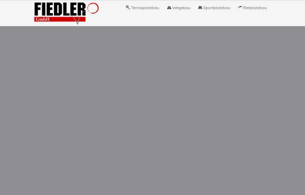 Vorschau von fiedler-sportplatzbau.de, Fiedler Sportplatzbau GmbH