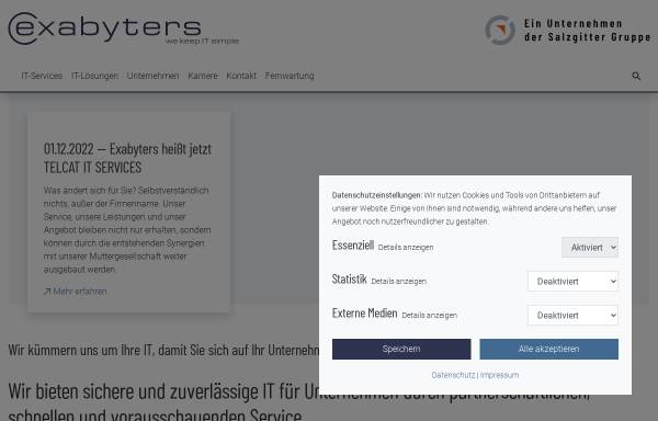 Vorschau von www.exabyters.de, Exabyters Multimedia, Mike Bergmann