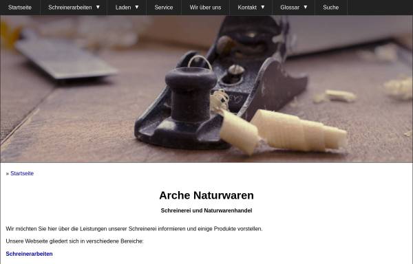 Vorschau von www.arche-naturwaren.de, Arche Naturwaren - Arnim Sandrock