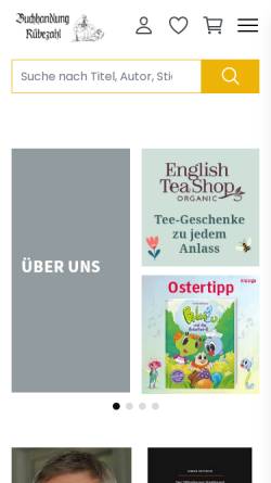 Vorschau der mobilen Webseite ruebezahl.org, Buchhandlung Rübezahl