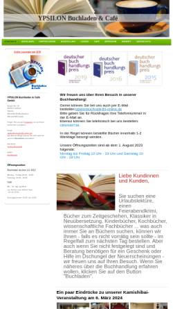 Vorschau der mobilen Webseite www.y-buchladen.de, Ypsilon Buchladen und Café