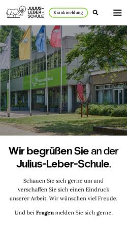 Vorschau der mobilen Webseite jls-hh.info, Julius-Leber-Schule