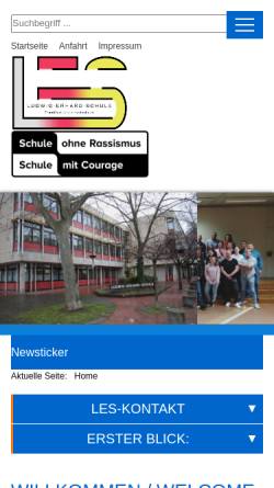 Vorschau der mobilen Webseite www.les-frankfurt.de, Ludwig-Erhard-Schule