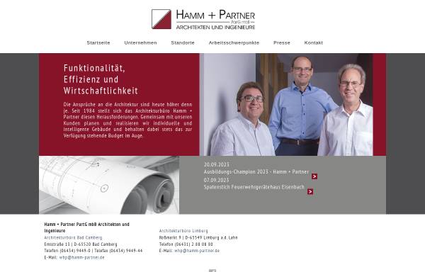 Vorschau von www.hamm-partner.de, Hamm und Partner Architekturbüro