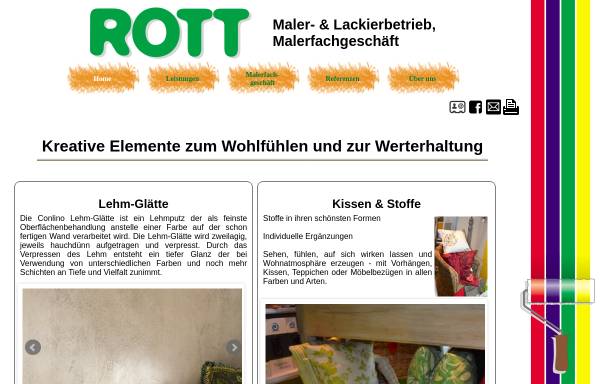 Vorschau von www.malermeister-rott.de, Rott Maler- und Lackierbetrieb