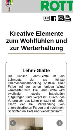 Vorschau der mobilen Webseite www.malermeister-rott.de, Rott Maler- und Lackierbetrieb
