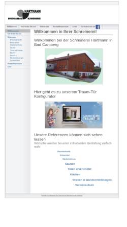 Vorschau der mobilen Webseite www.schreinerei-hartmann.net, Schreinerei Hartmann