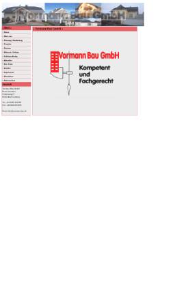 Vorschau der mobilen Webseite vormann-bau.de, Vormann Bau GmbH