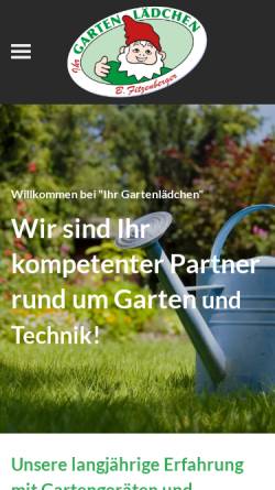 Vorschau der mobilen Webseite www.gartenlaedchen.de, Fitzenberger Gartenlädchen