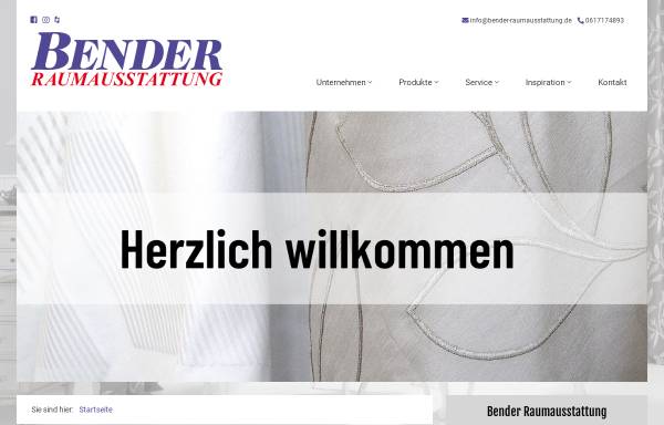 Vorschau von www.bender-raumausstattung.de, Bender Raumausstattung