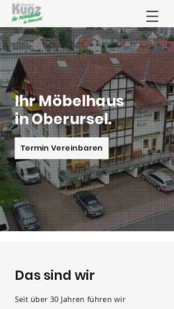 Vorschau der mobilen Webseite www.schreinerei-kunz.de, Schreinerei Kunz