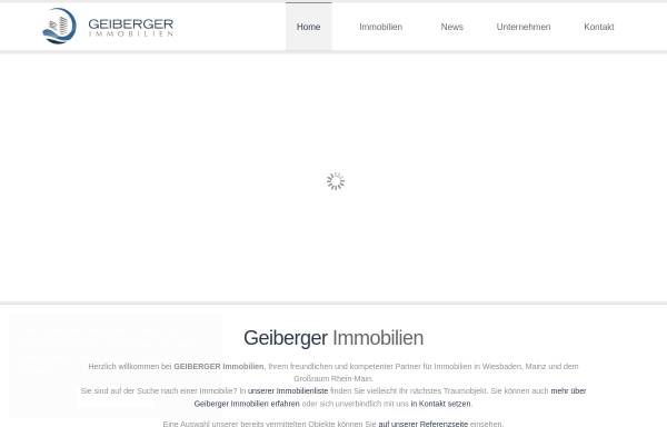 Vorschau von geiberger-immobilien.de, Geiberger Immobilien Consulting e.K