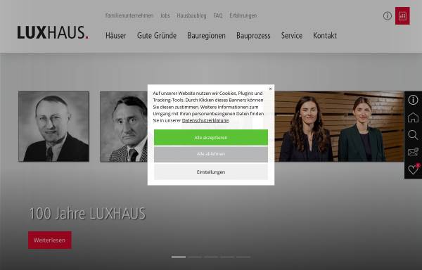 Vorschau von www.luxhaus.de, Luxhaus GmbH & Co. KG