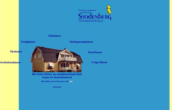 Vorschau von www.stodenberg-schwedenhaus.de, Stodenberg Schwedenhaus