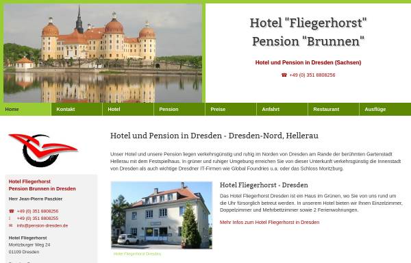 Vorschau von www.pension-dresden.de, Fliegerhorst