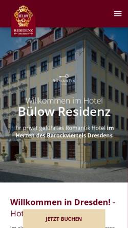 Vorschau der mobilen Webseite www.buelow-residenz.de, Hotel Bülow Residenz