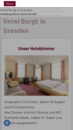 Vorschau der mobilen Webseite www.hotel-burgk.de, Hotel Burgk
